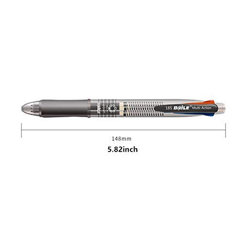 Amazon | Ipienlee 5イン1 多機能ペン 4色 0.7mm ボールペン